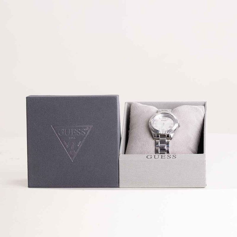 GUESS Mini Luna Silver Watch For Women