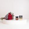 Versace Crystal Noir Eau de Parfum for Women 90ml & Red Roses Bouquet