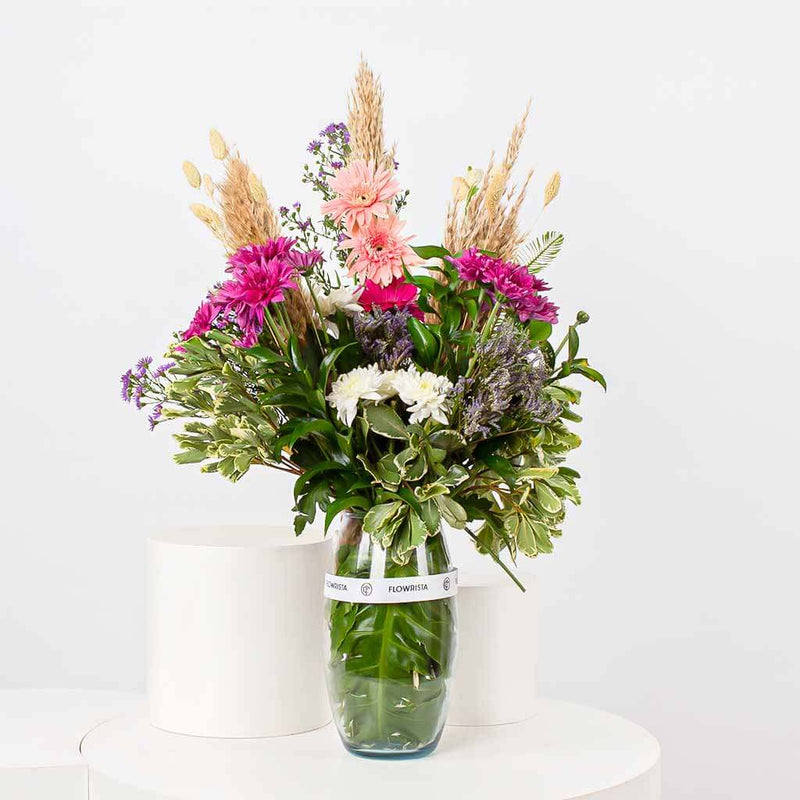 Gerbera & Chrysanthemum Flower Vase