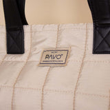 Pavo Tote Bag Handbag - Beige