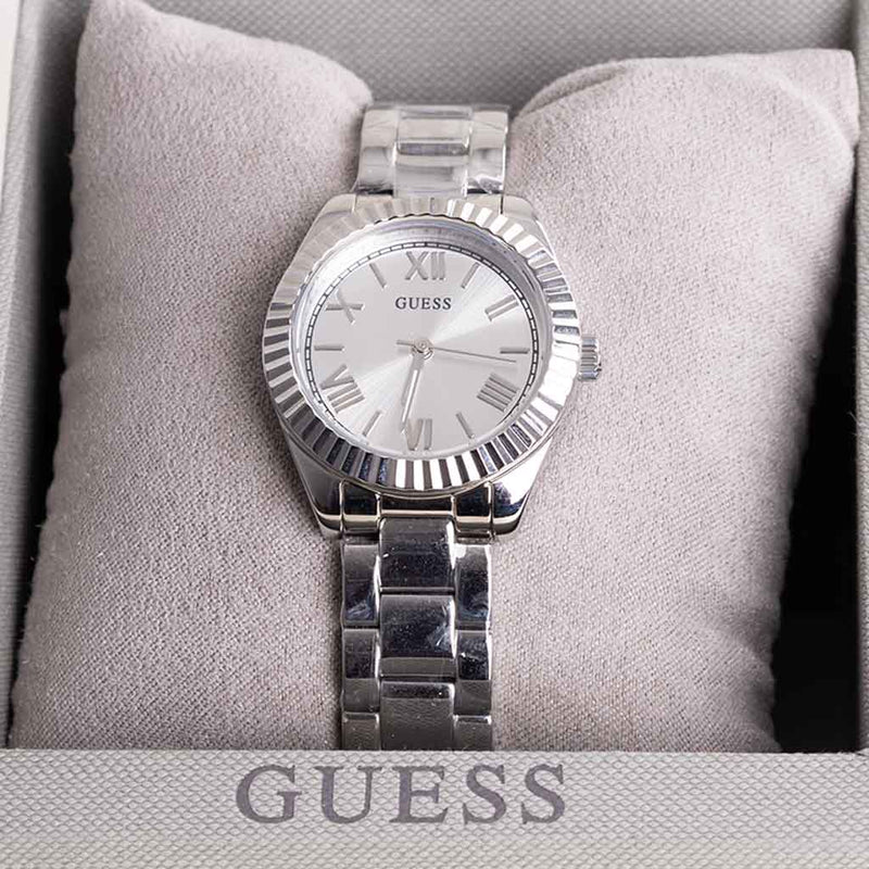 GUESS Mini Luna Silver Watch For Women
