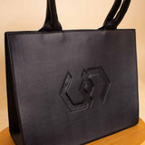 Cocan Big Tote Black & White Roses Vase