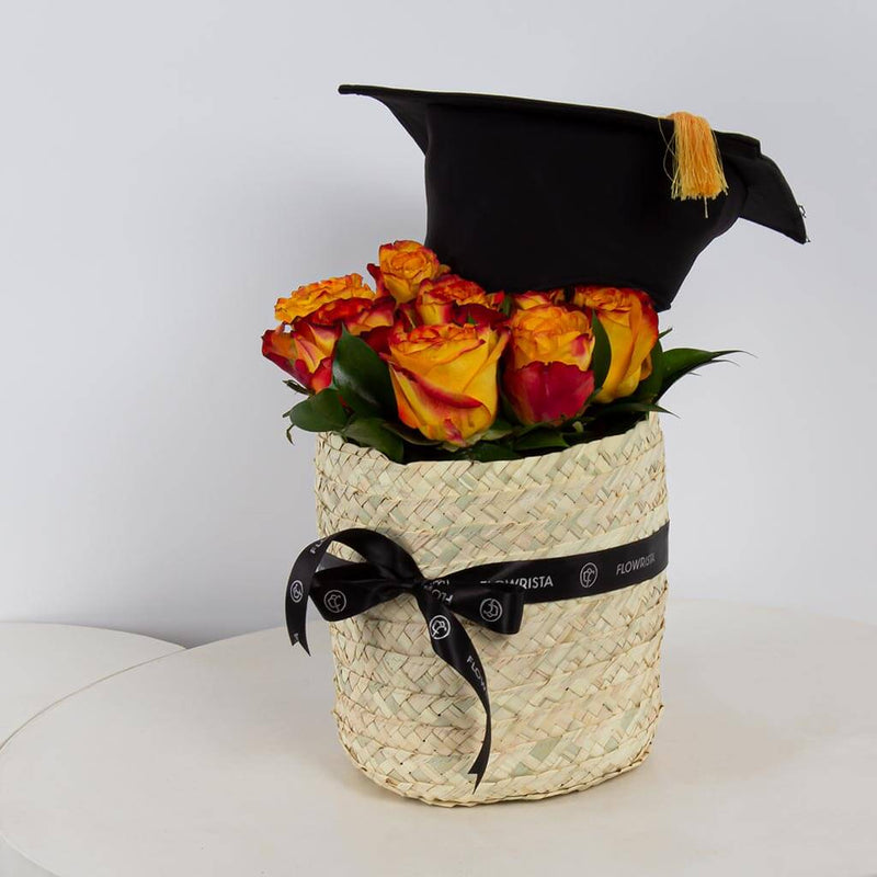 Graduation Bouquet – Orange Flowers