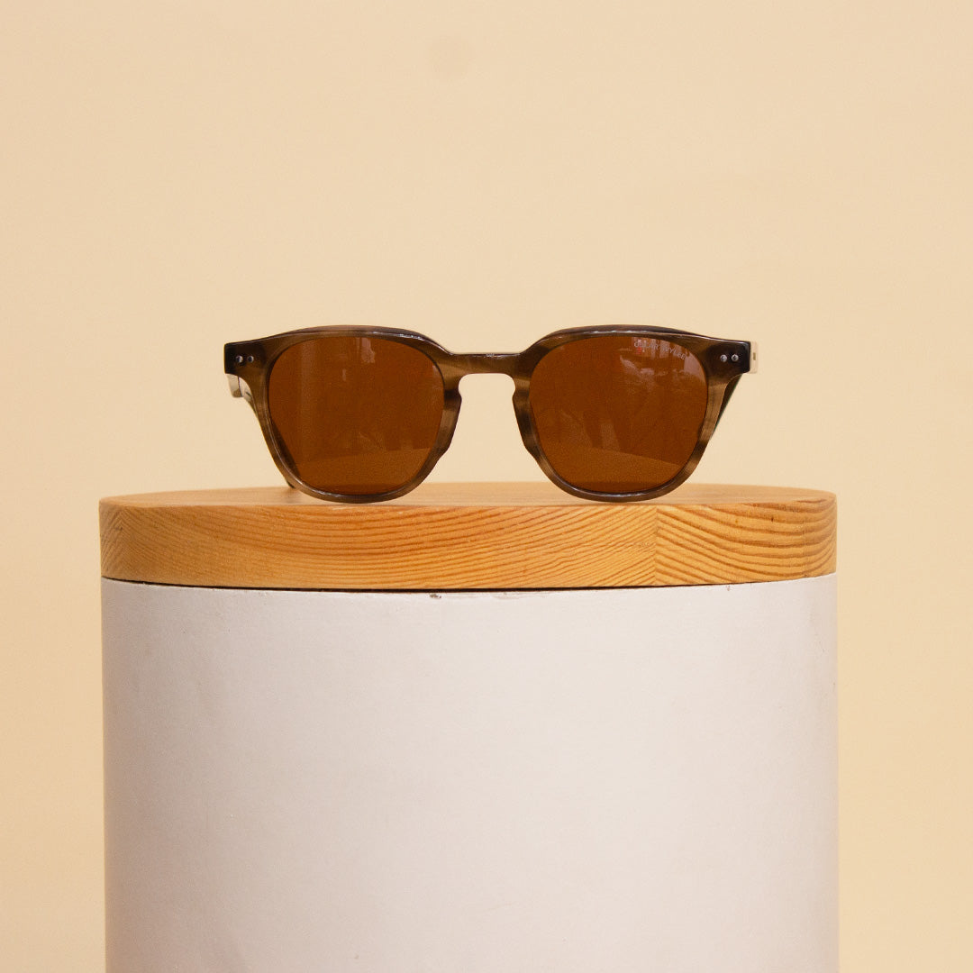 Sedrak Honeycomb Brown Sunglasses – Summer Collection