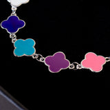 Felizmoda Van Cleef Colorful Silver Bracelet