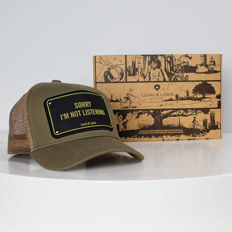 Levai & Loris Sorry I’m Not Listening unisex cap