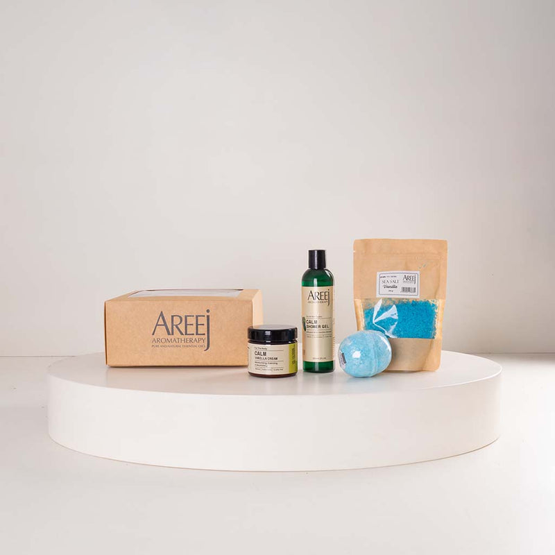 Areej Deep Sleep & Relaxation Set | Lavender Ritual & Pink Roses Bouquet