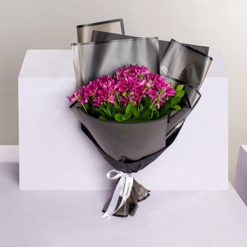 Purple Chrysanthemum Bouquet