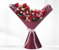 Godiva Chocolate Box & Red Roses Bouquet with Card