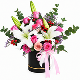 Flower arrangement without the card