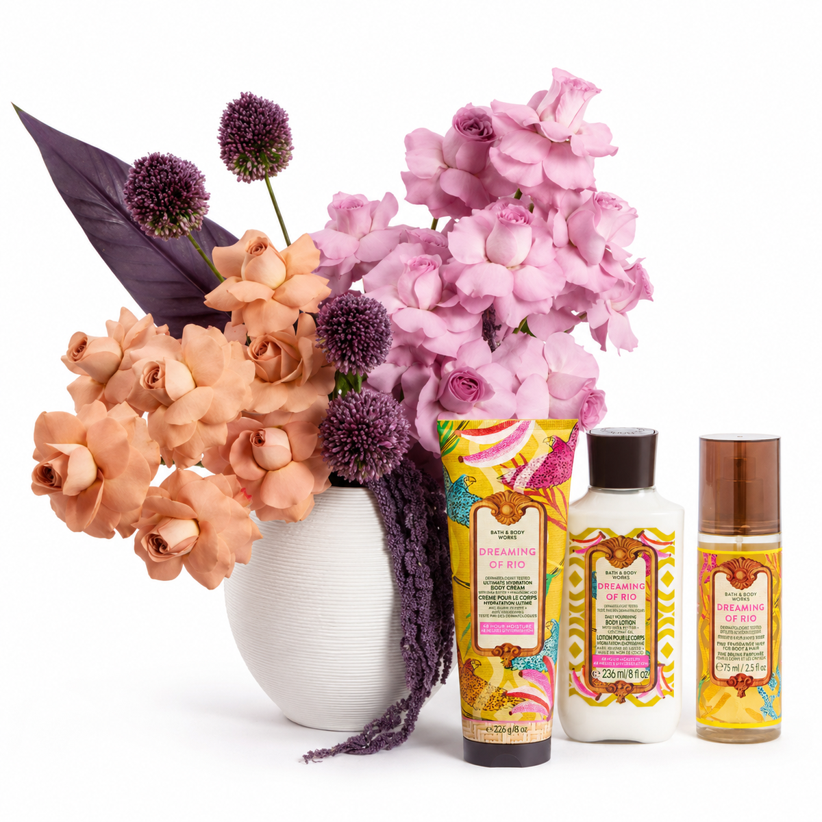 Dreaming of Rio Body Care Collection & Flowrista Vase