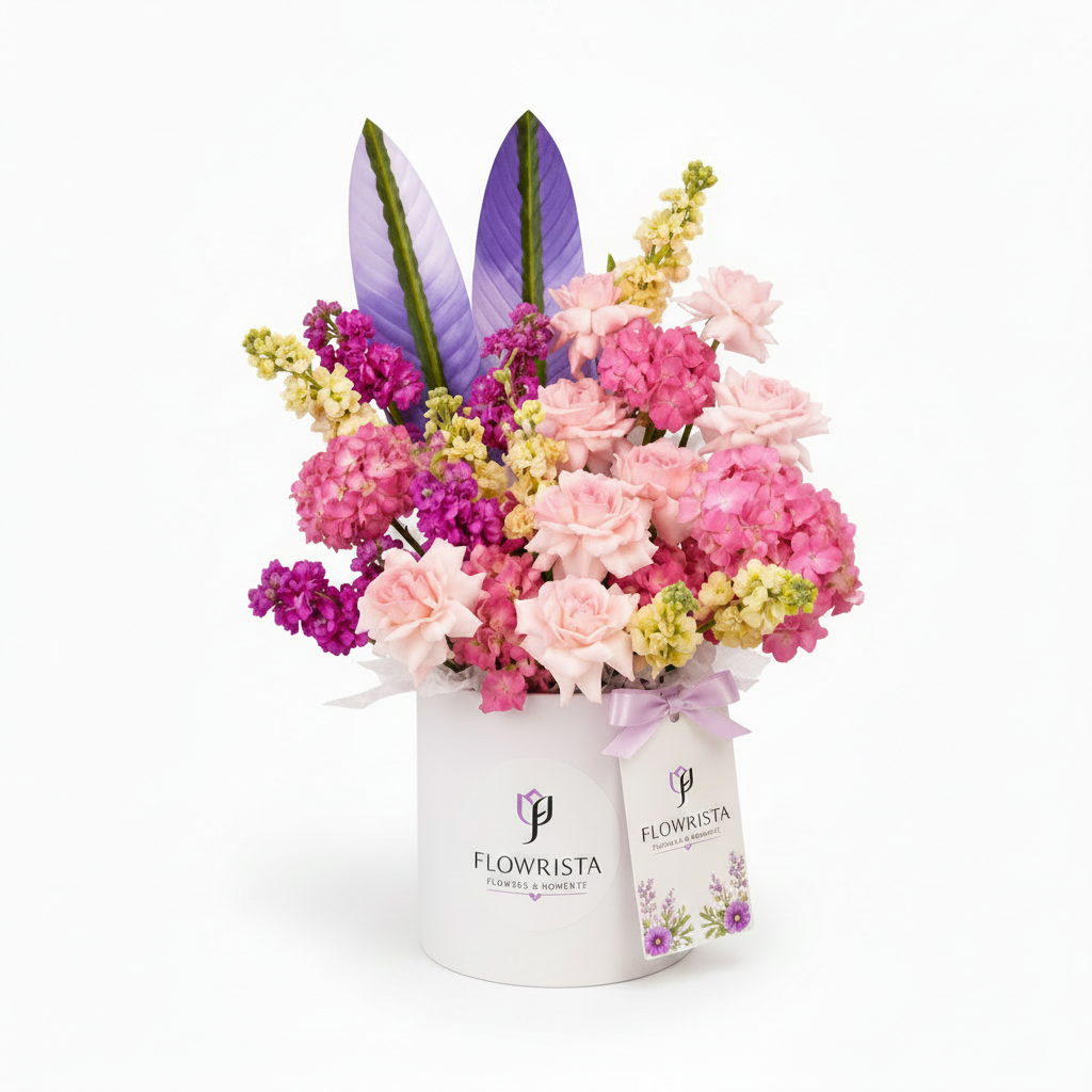 Flowrista Colorful Hat Box