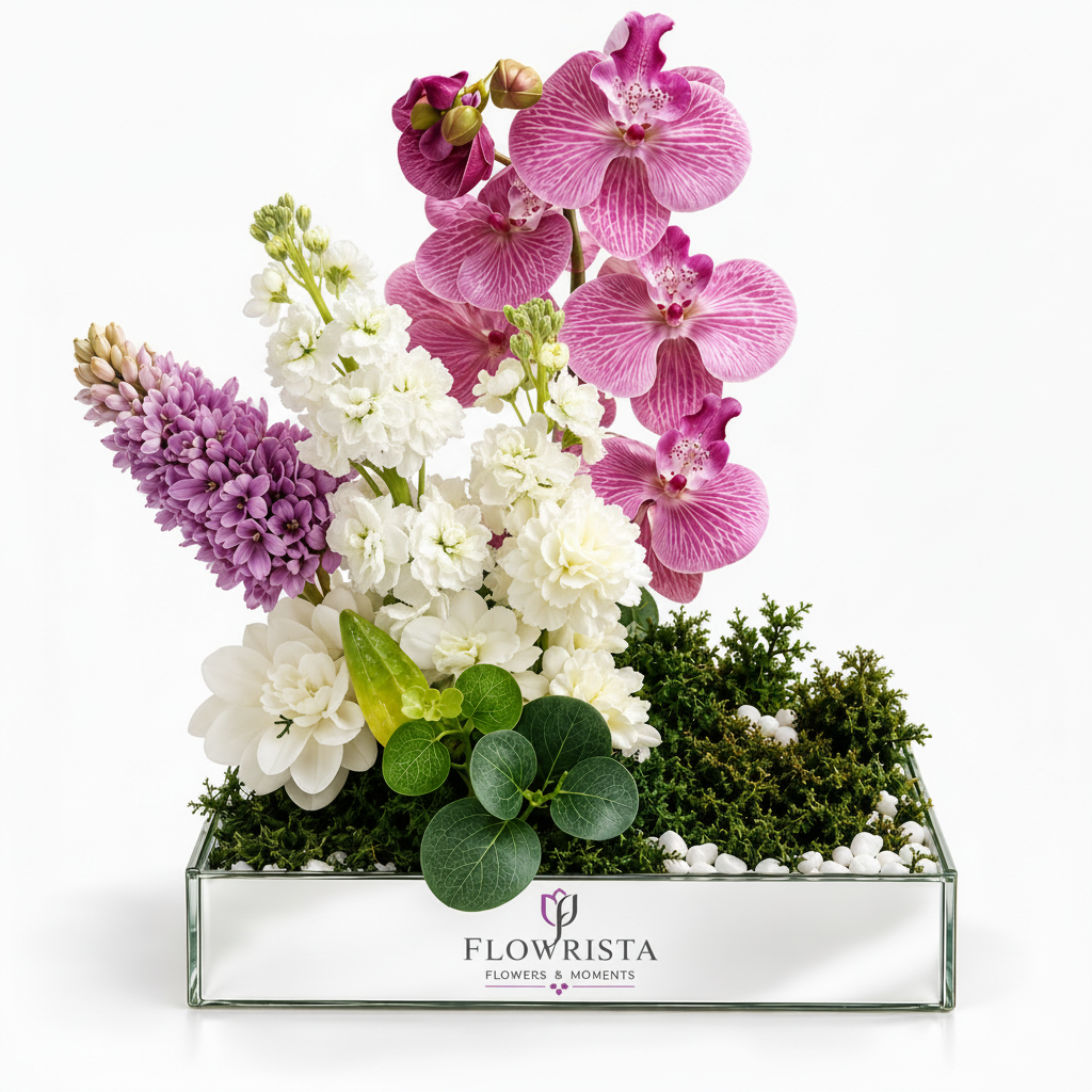 Flowrista Mirror Tray Arrangement