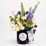 Flowrista Navy Flower Box - Clean White