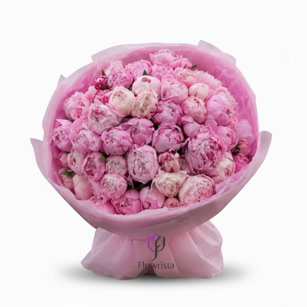 Flowrista Pink Peonies Bouquet - Clean