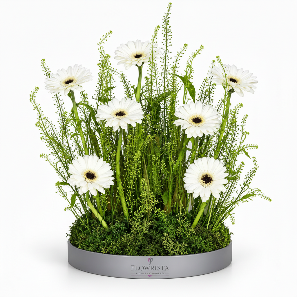 Flowrista White Gerbera Arrangement
