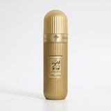 Arabian Tobacco 100 ml gold ribbed perfume bottle with rounded gold cap and original label