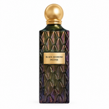 Black Diamond Incense 150 ml dark textured perfume bottle with round gold cap