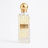 Cullinan Diamond Iris 150 ml pale yellow faceted perfume bottle with gold spherical cap