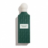 Emerald Soul Diamond emerald green geometric perfume bottle with white label and rounded white cap