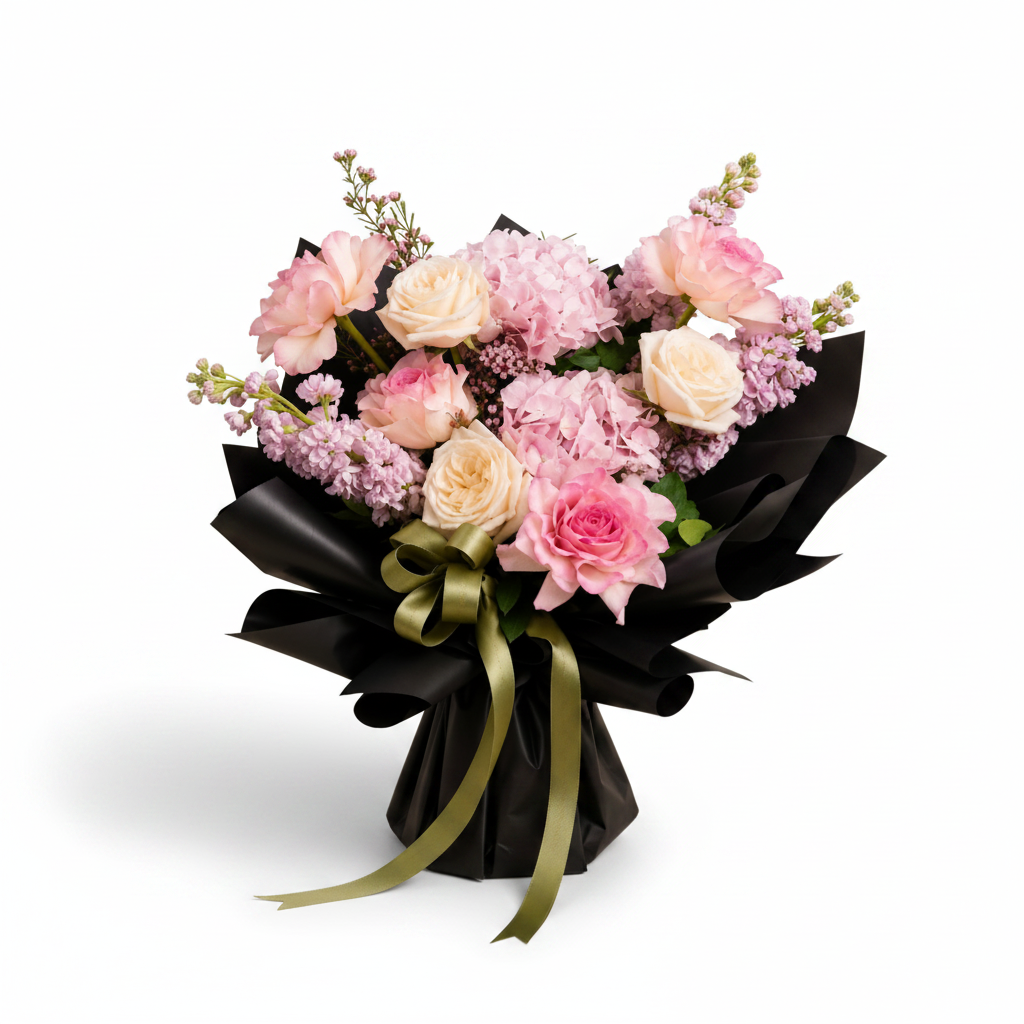 Luxury Mixed Bouquet - Black Wrap