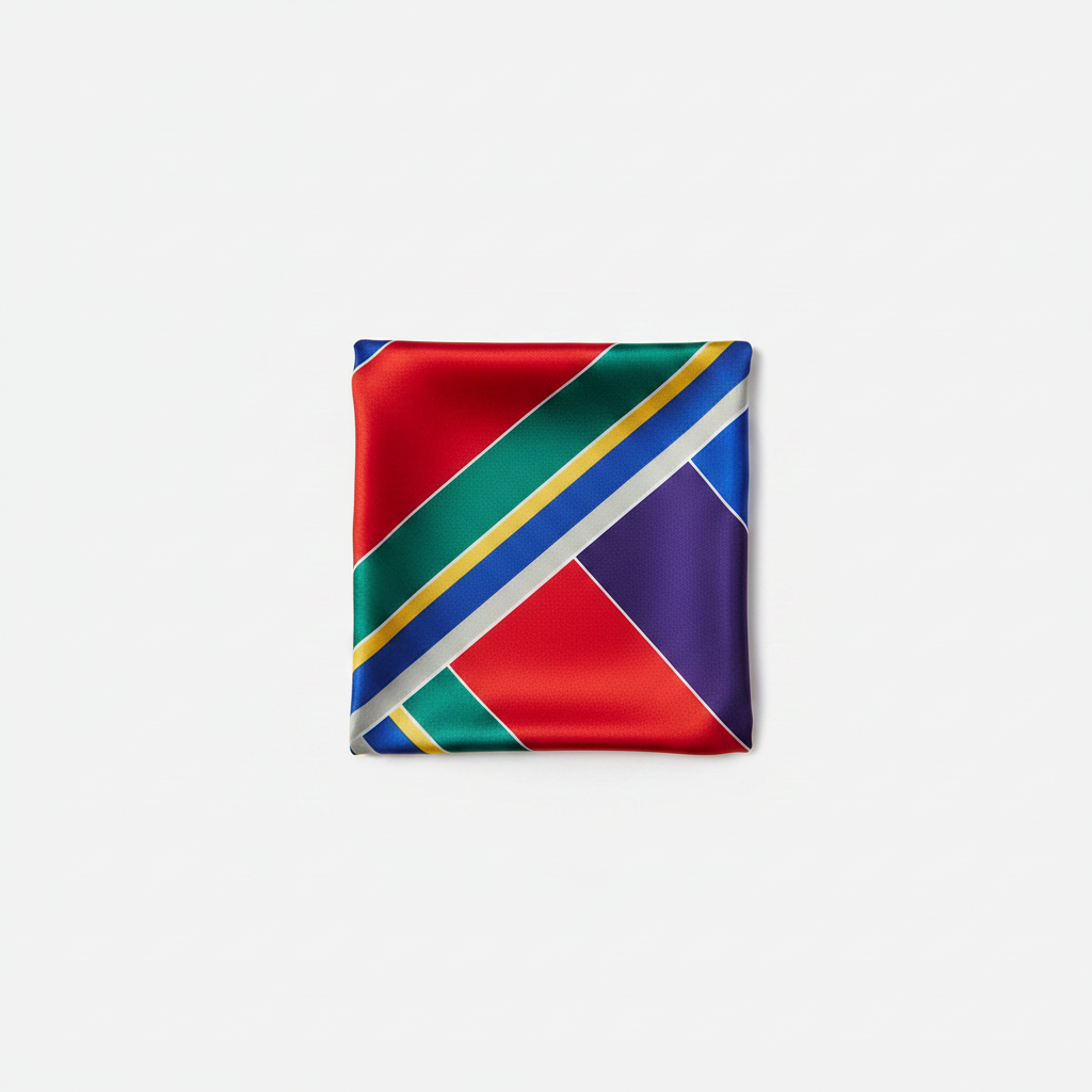 Mango Combined Striped Printed Scarf Red