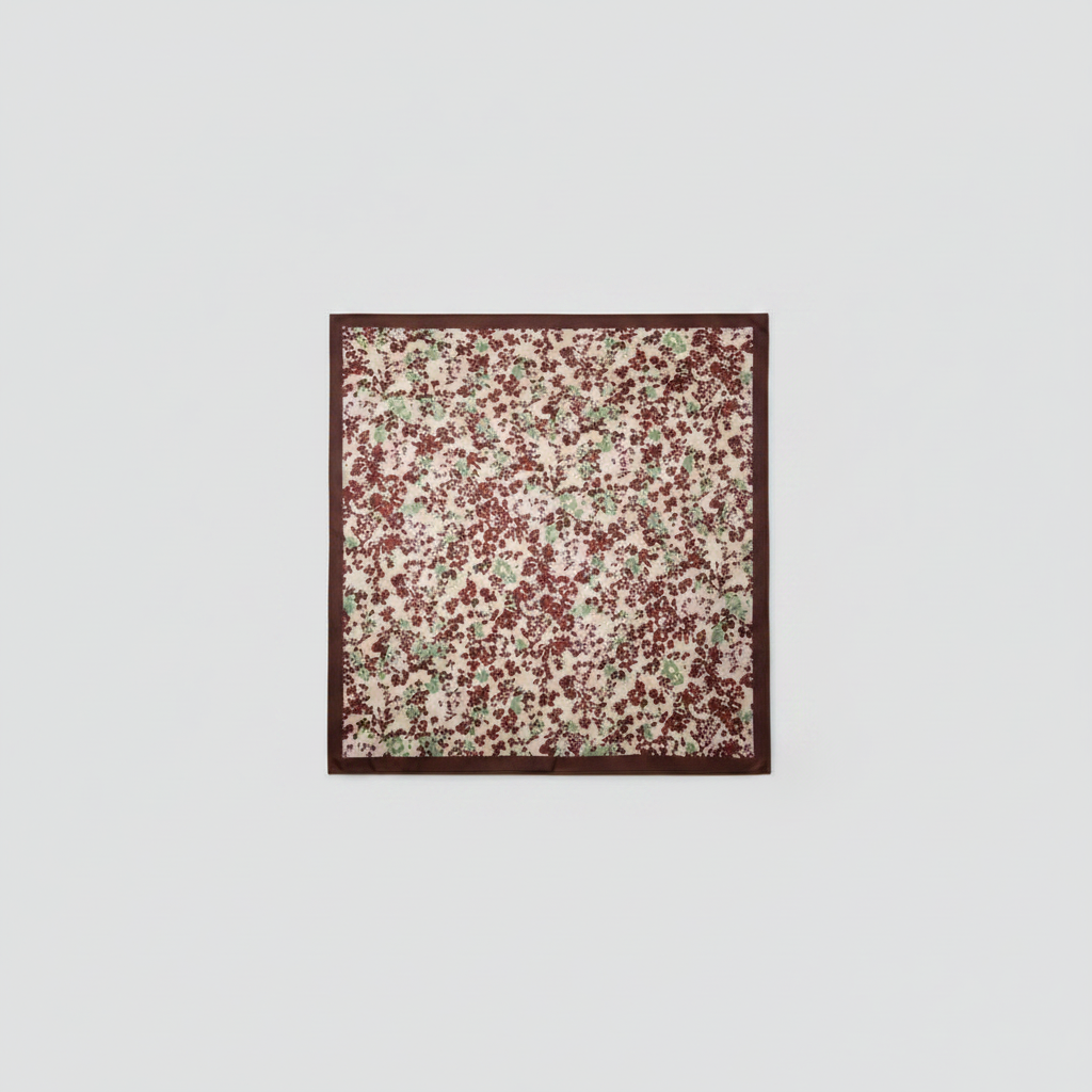 Mango Floral Print Scarf Brown