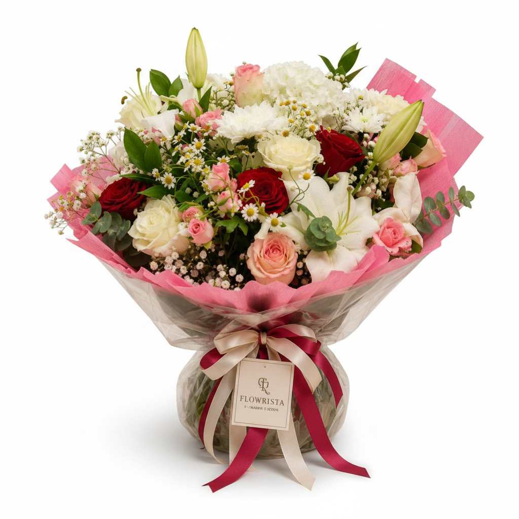 Mixed Bouquet Only - Clean White Background