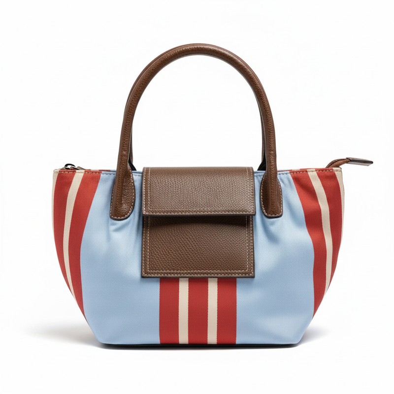 Parfois Blue Striped Tote Only