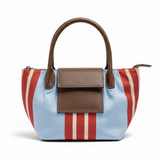 Parfois Blue Striped Tote Only