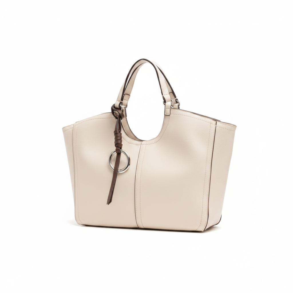 Parfois Ecru Tote Bag - Clean No Logo