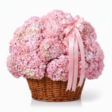 Pink Hydrangea Basket Only