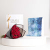 Emma Seafoam Scarf With Red Roses