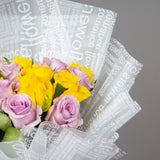 Morning Mix Bouquet - Yellow & Purple Roses