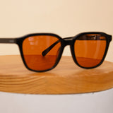 Sedrak Black Sunglasses with Orange Lenses – Summer Collection