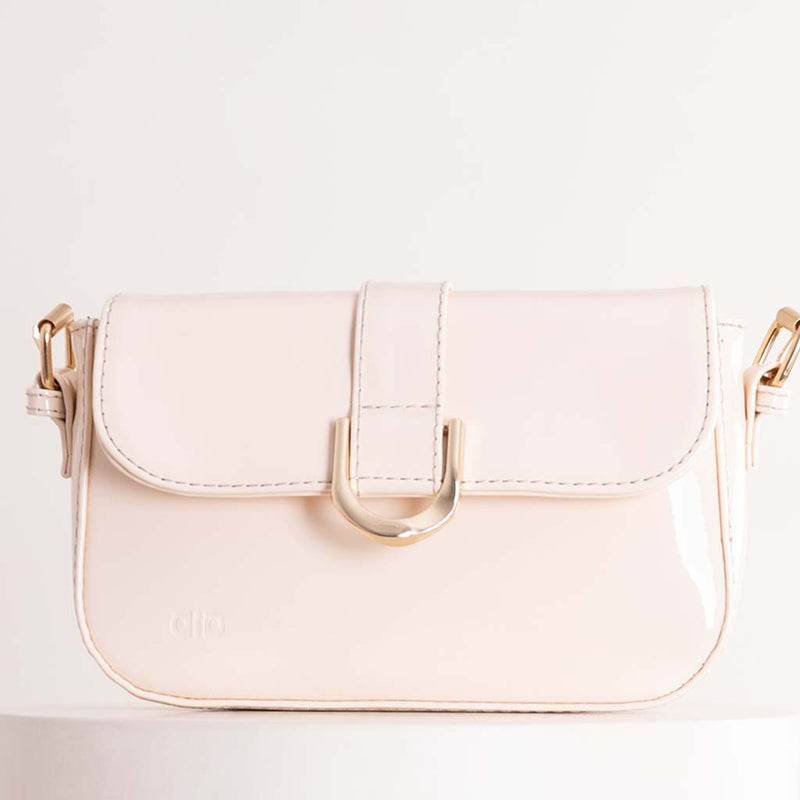 Alamki Glossy Glam Bag - Creamy