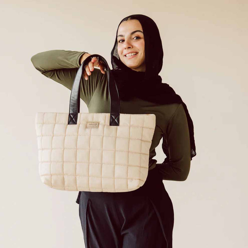 Pavo Tote Bag Handbag - Grey