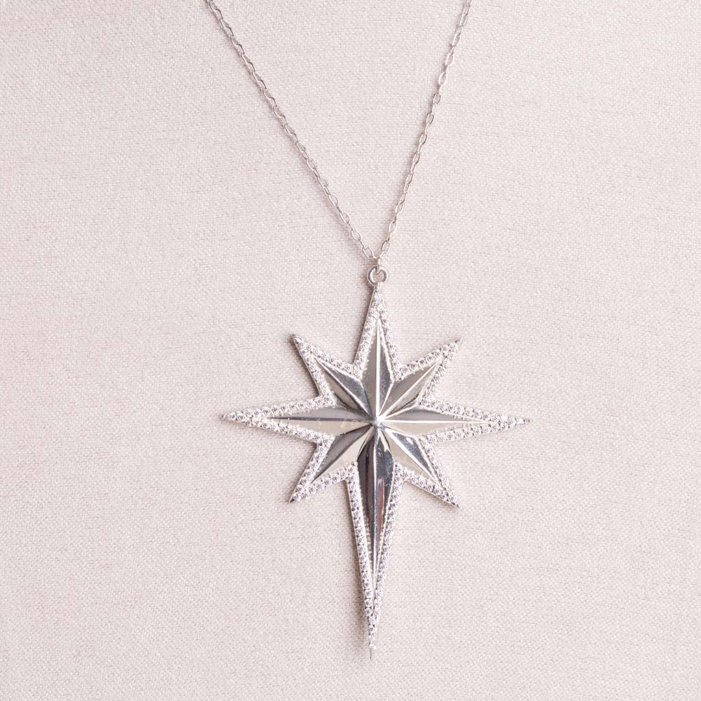 Felizmoda Star Silver Necklace