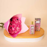 Gucci Flora Gorgeous Gardenia For Women EDP 100ml & Pink Roses Bouquet
