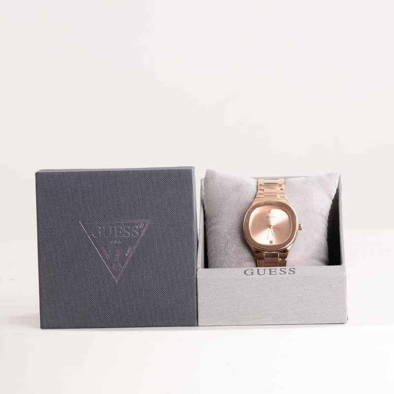 GUESS Ladies Gold Tone Watch & Revival Roses Bouquet