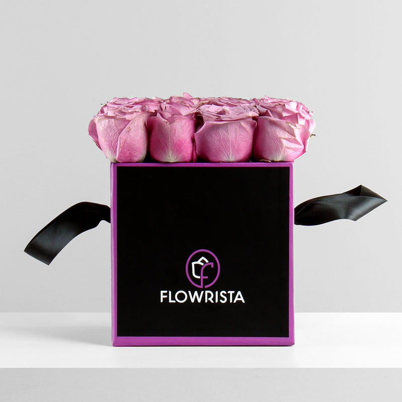 Box of Purple Roses