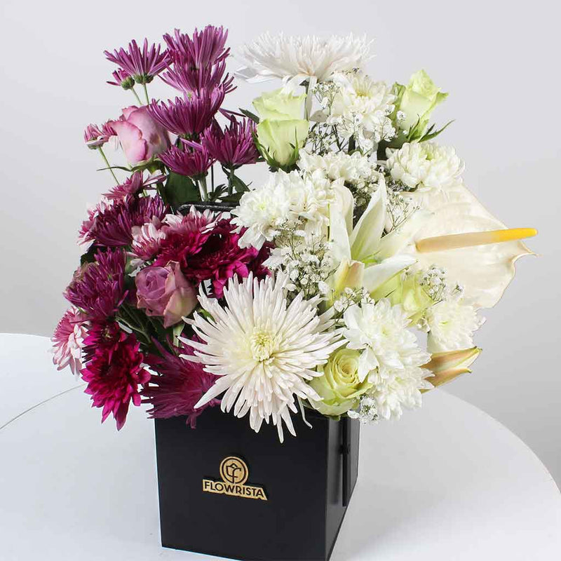 Flowrista | Pink Roses, Gerbera & Lily Box