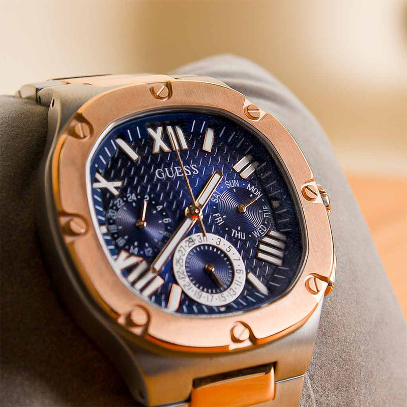 Multi-function steel watch