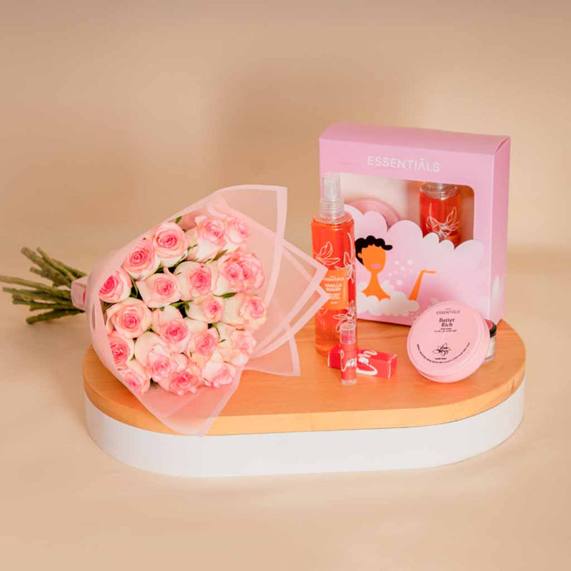 Wild Berries Hydration Trio Essentials Butter Splash Set | Light Pink Bouquet