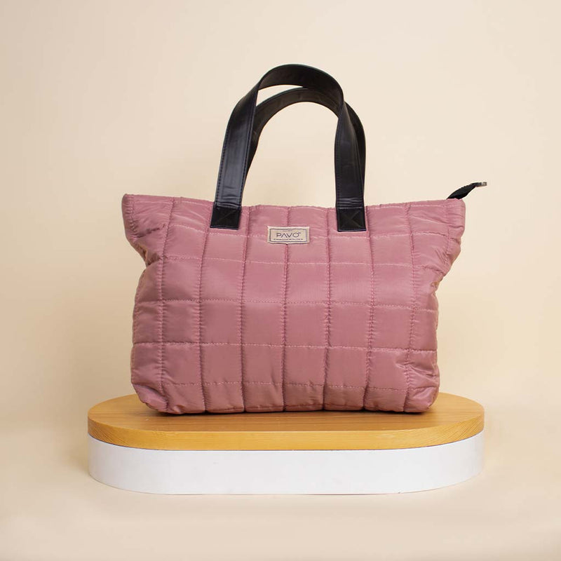Pavo Tote Bag Handbag - Light Purble