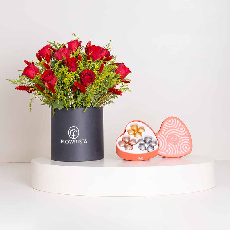 Patchi Tin Box 245g & Red Botanica Box