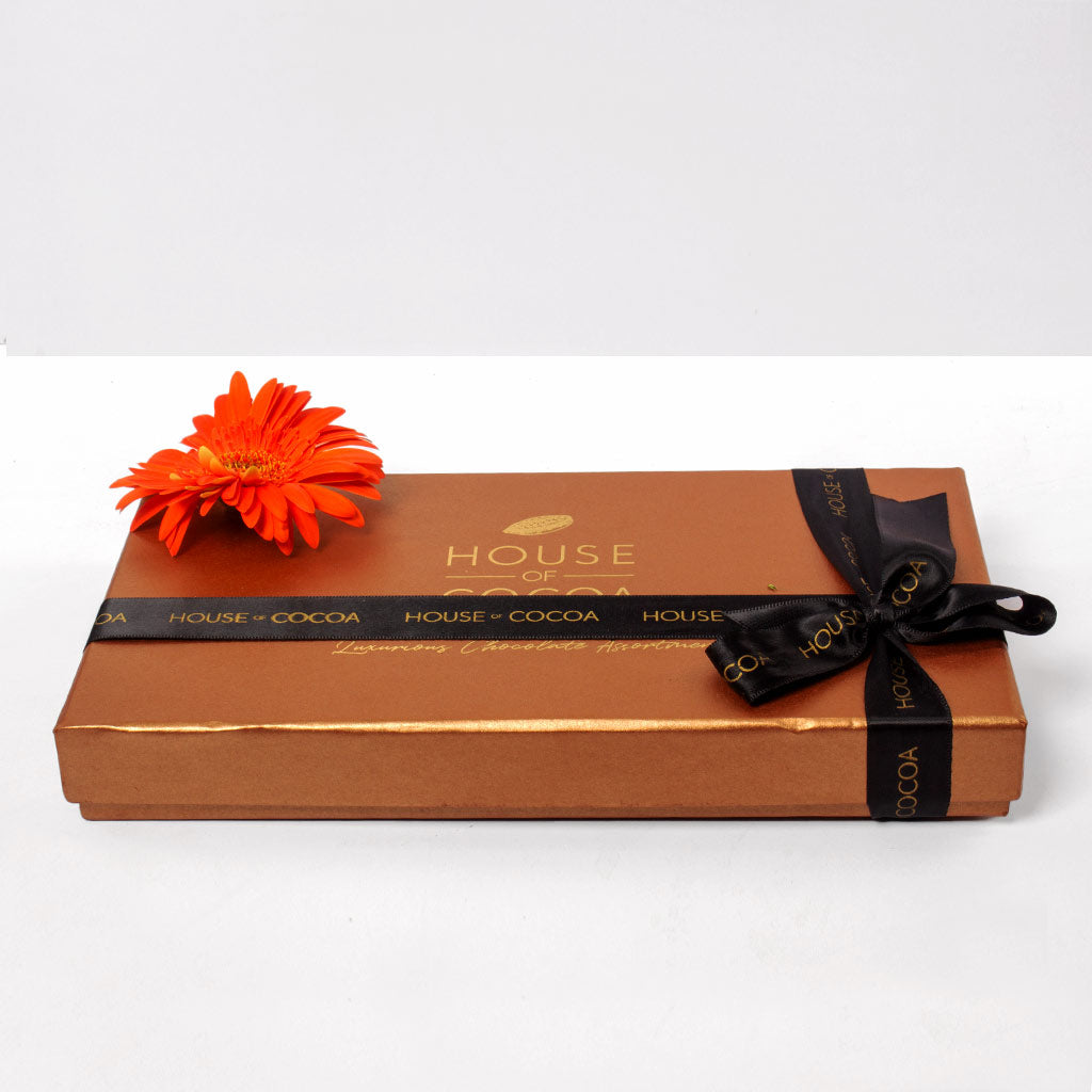 House of Cocoa Chocolate Box 32pieces and Gerbera