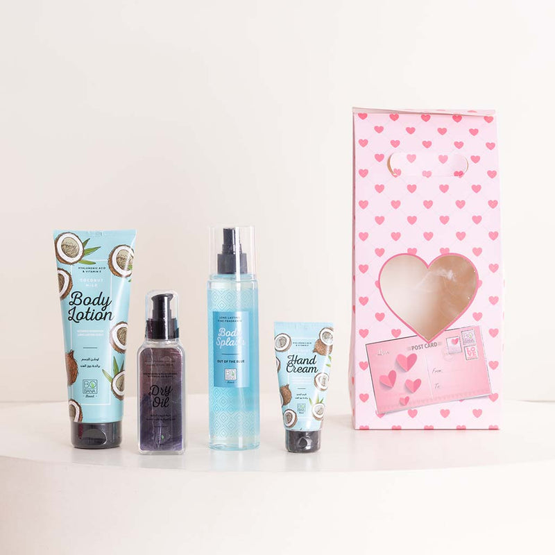 Bobana Valentine’s Coconut Bundle & Red Roses Bouquet