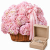 Silvara Butterfly Ring & Pink Hydrangea Basket