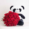Red Roses & Panda Bear - The Ultimate Romantic Gift